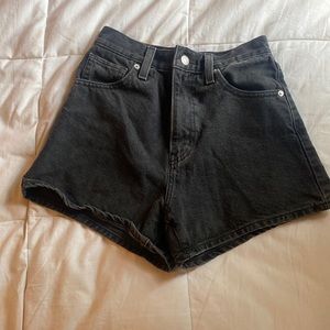 Black Levi Jean Shorts